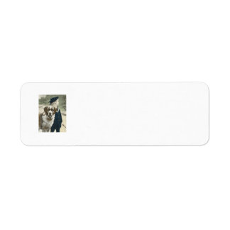 Boy and Dog Adorable Return Address Lable