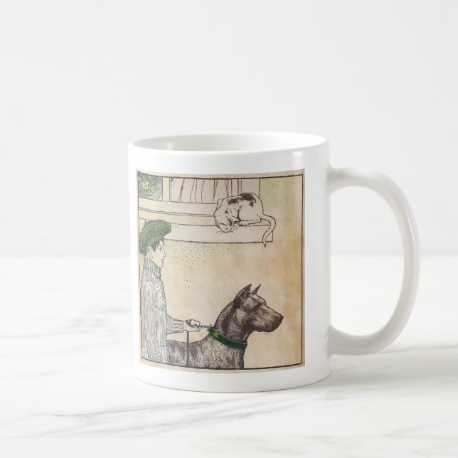 Boy and dog coffee mug (Right)