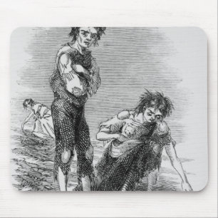 Boy and Girl at Cahera Mouse Mat