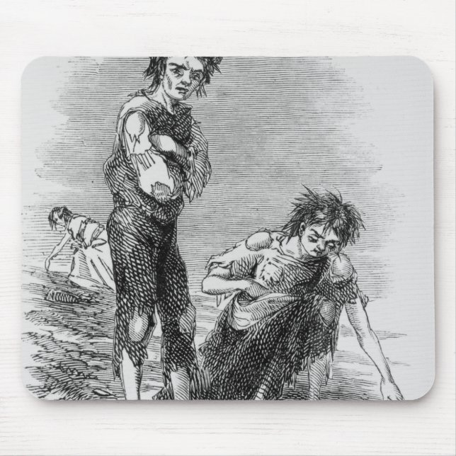 Boy and Girl at Cahera Mouse Mat (Front)