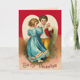 Boy and Girl Dancing Card