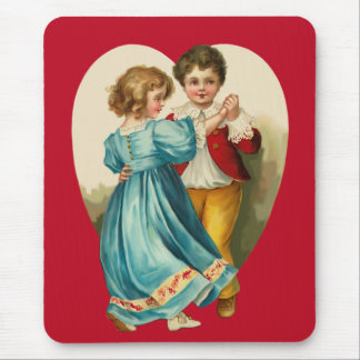 Boy and Girl Dancing Mouse Mat