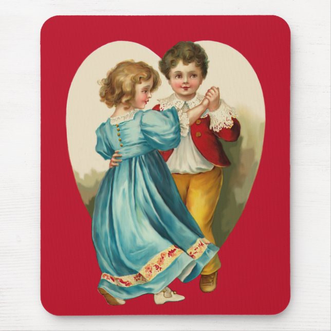 Boy and Girl Dancing Mouse Mat (Front)