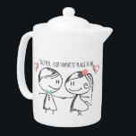 Boy and Girl Together Is Our Place To Be<br><div class="desc">Boy and Girl Together Is Our Place To Be Teapot - Nothing says I love you better than sharing a cup of tea together especially with this mega cute teapot featuring a boy and a girl. A wonderful gift idea for couples, best friends, parents and kids as well! What a...</div>