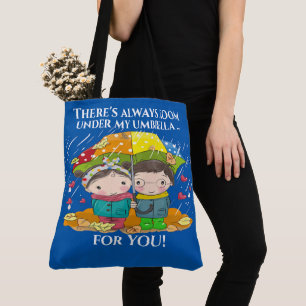 Boy and Girl Version - See Back Tote Bag