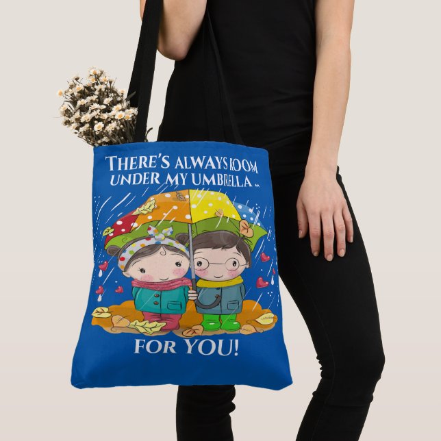 Boy and Girl Version - See Back Tote Bag (Close Up)