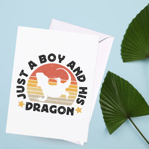 Boy And His Bearded Dragon Reptile Lover Quote Postcard