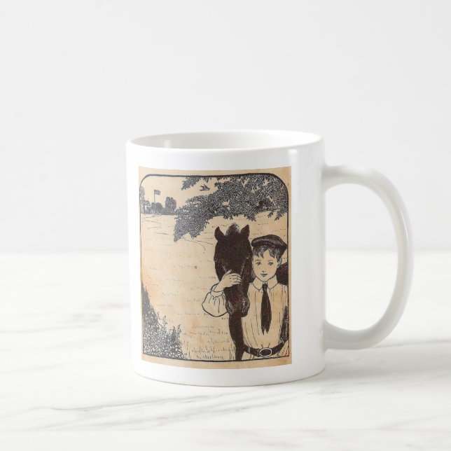 Boy and horse coffee mug (Right)