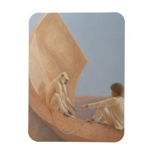 Boy and Monkey 2010 Magnet