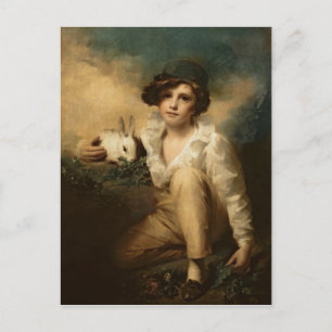 Boy and Rabbit, c.1814 Postcard