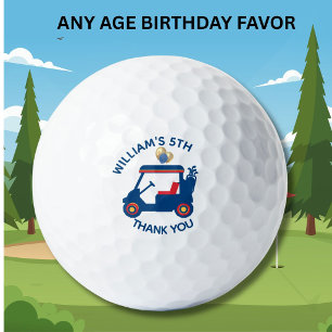 Boy Any Age Golf Theme Birthday Favour Balls