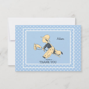 Boy At Play Thank You Card
