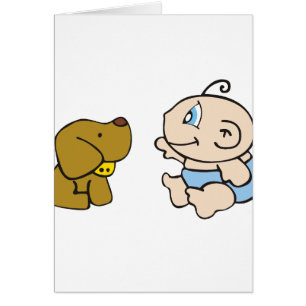 Boy Baby and Dog