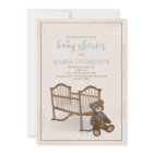 Boy Baby Blue Teddy Bear QR Code Social Media