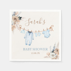 Boy Baby Clothes Baby Shower Napkin