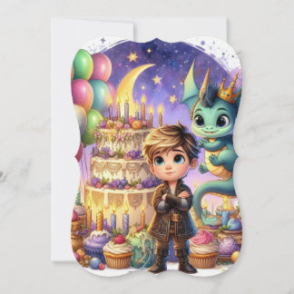 Boy - Baby Dragon Birthday Card | Greeting Card