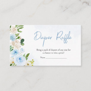 Boy Baby in Bloom Baby Shower Diaper Raffle Enclosure Card