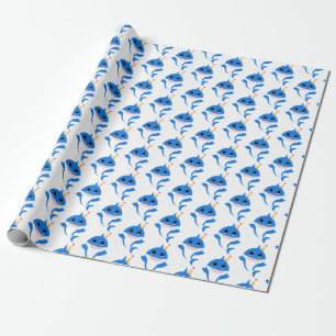 Boy Baby Shark wrapping paper