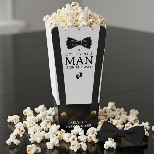 Boy Baby Shower A Little Gentleman Suspenders Favour Box (Creator Uploaded)