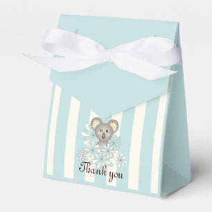 Boy Baby Shower   Birthday Thank You Pastel Blue Favour Box
