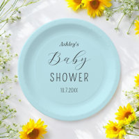 Boy Baby Shower Blue Black