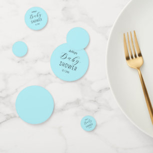 Boy Baby Shower Blue Pastel Confetti
