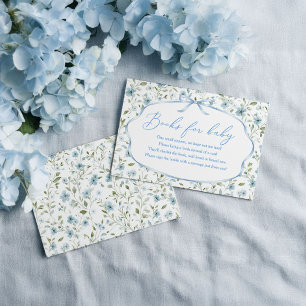 Boy Baby Shower Books For Baby  Enclosure Card