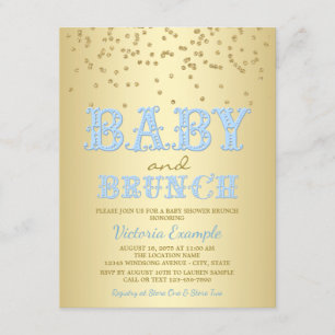 Boy Baby Shower Brunch Baby Shower Invitations