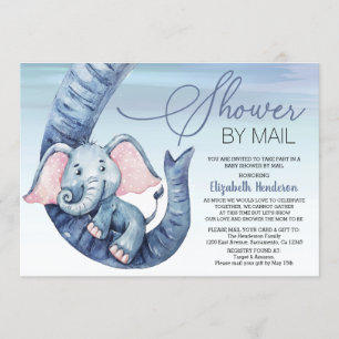 Boy Baby Shower By Mail Invitation