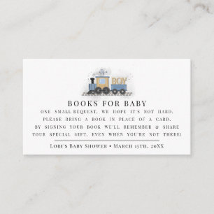 Boy Baby Shower Favours  It's A Boy   Train Enclosure Card