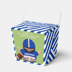 Boy Baby Shower Football Favour Box