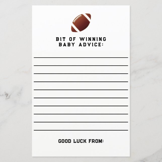 Boy Baby Shower Game (Back)