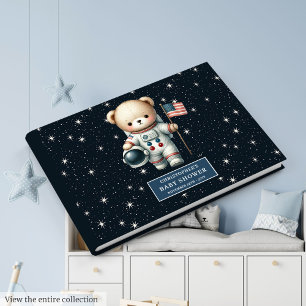 Boy Baby Shower Guest Book Custom Teddy Bear