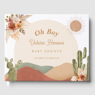 Boy Baby Shower Guestbook Boho Desert Southwestern