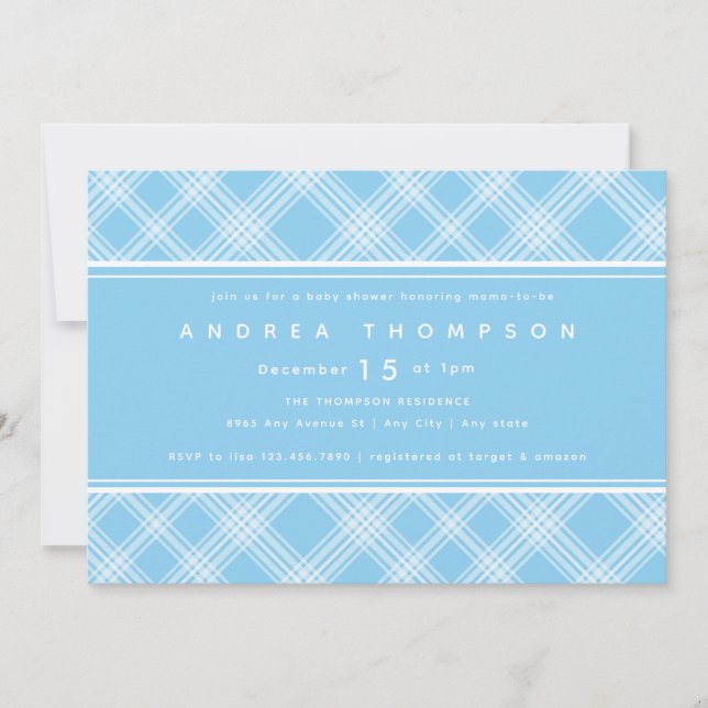 Boy Baby Shower Invitation (Front)