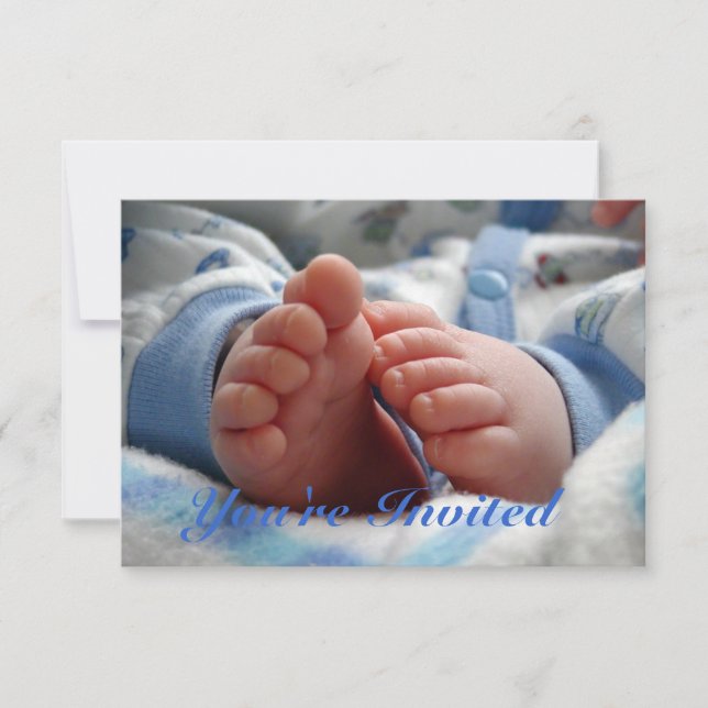 Boy Baby Shower Invitation (Front)