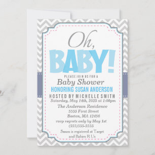 Boy Baby Shower Invitation