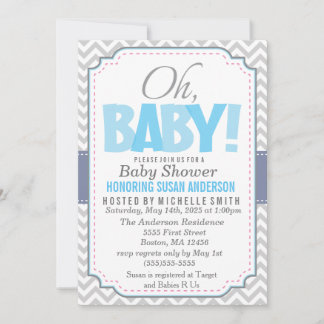 Boy Baby Shower Invitation