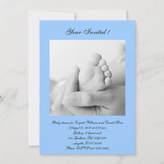 boy baby shower invitation