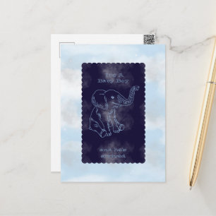 Boy Baby Shower Invitation Postcard