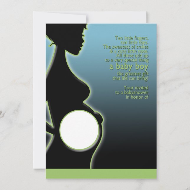 Boy baby shower invite (Front)