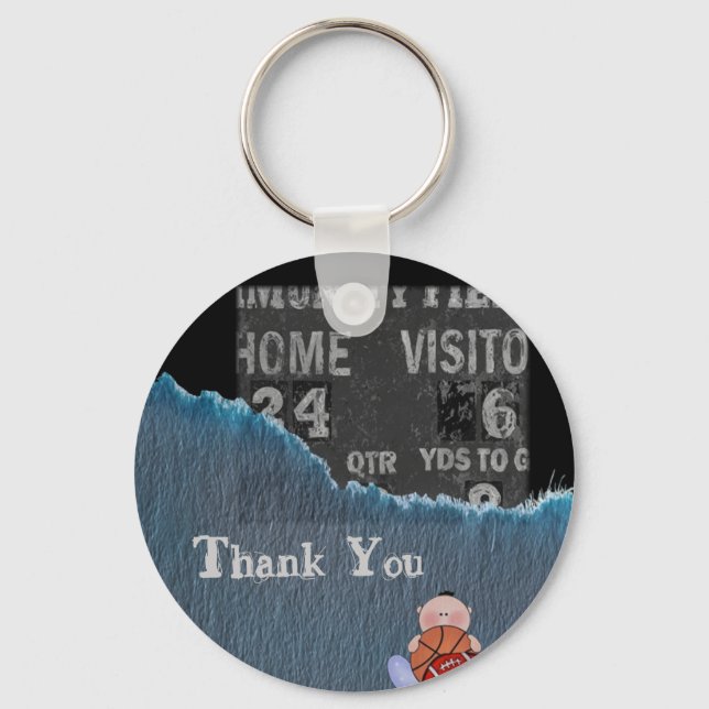 Boy-baby shower key ring (Front)