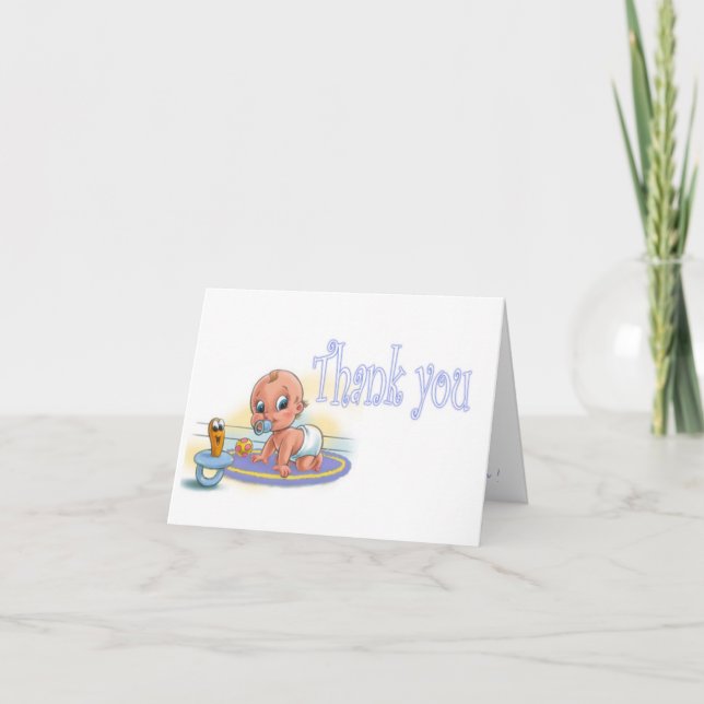 Boy Baby Shower - Thank you (Front)