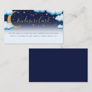 Boy Baby Shower Twinkle Twinkle Little Star Enclosure Card