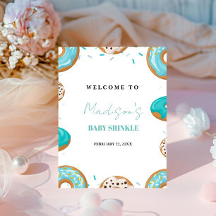 Boy Baby Sprinkle Baby Shower Welcome Sign