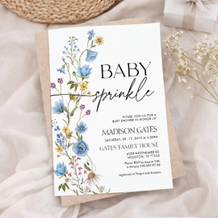 Boy Baby Sprinkle Invitation
