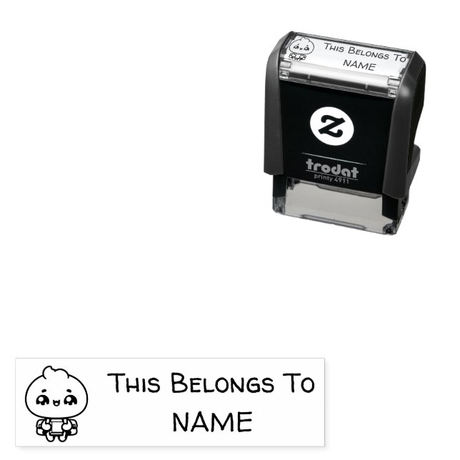 Boy Back to School to  Self-inking Stamp (In Situ)