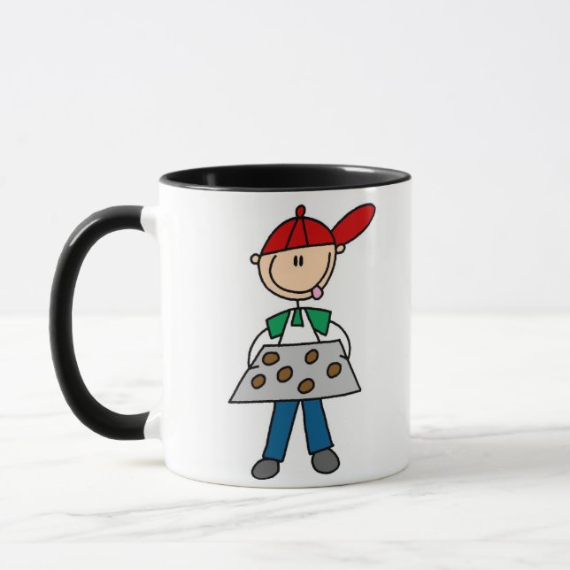 Boy Baking Cookies Mug (Left)