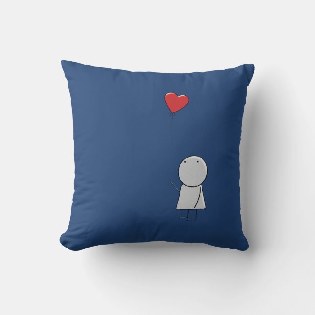 Boy & Balloon Pillow (Front)