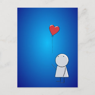 Boy & Balloon Postcard